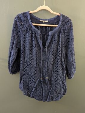 Daniel rainn Eyelet Blouse EUC Women's Size Large